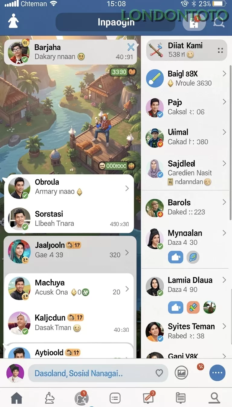 Cuplikan layar RINDUSLOT — pengaturan akun